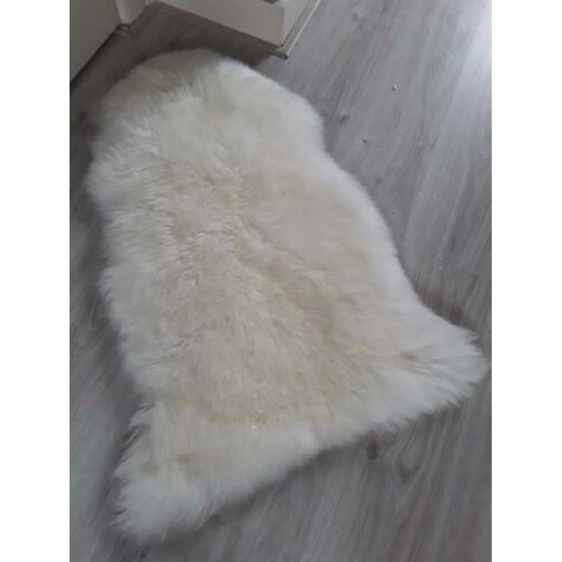 Mooie Schapenvachtjes Wit/Mintgroen/Blauw 64cm/90cm