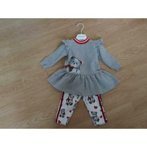 Monnalisa jurk en legging, 9 maand 74.