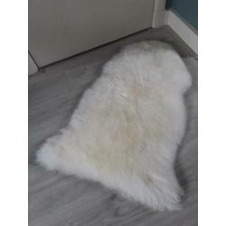 Mooie Schapenvachtjes Wit/Mintgroen/Blauw 64cm/90cm