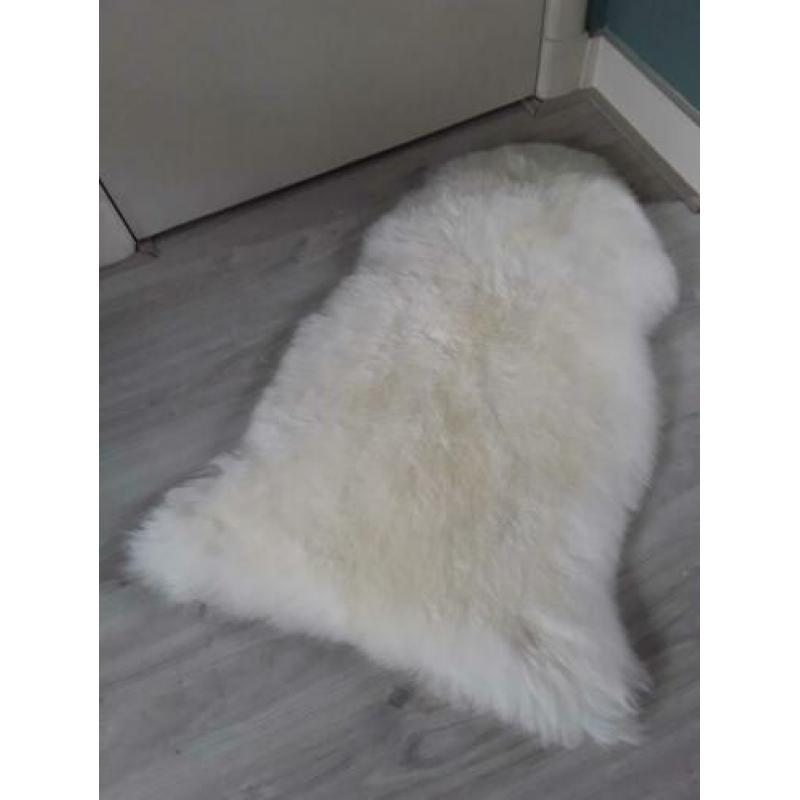 Mooie Schapenvachtjes Wit/Mintgroen/Blauw 64cm/90cm