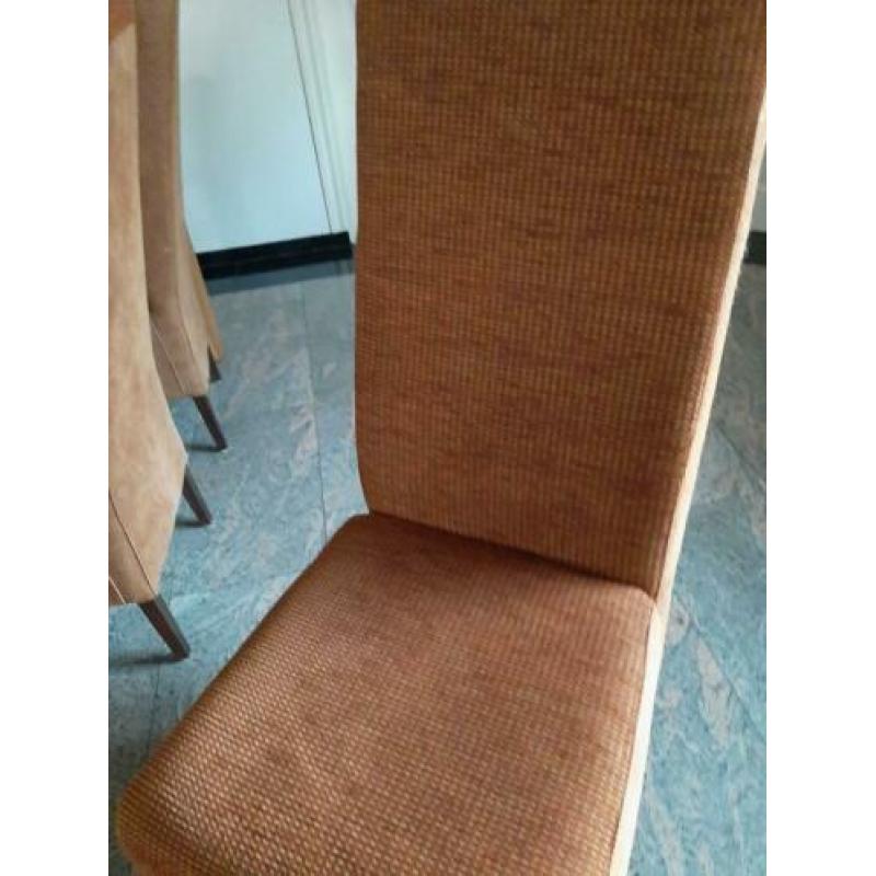 Blank eiken eethoek kan ook los stoelen of tafel lang 2.20