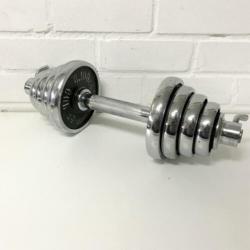 Verchroomd 15 kg halter