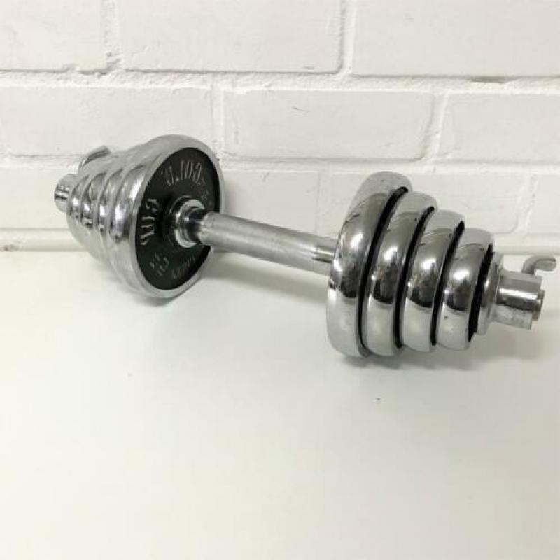Verchroomd 15 kg halter