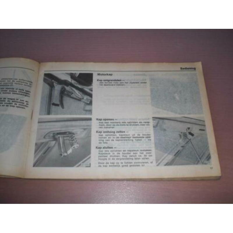 Handleiding/ instructieboekje Volkswagen Golf/ 1974