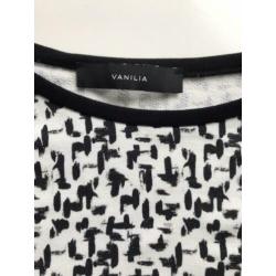VANILIA longsleeve - zwart wit dessin - 38 - ZGAN