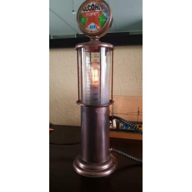 Gaspump steampunk style mancave.