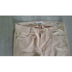 H2 Zara woman beige broek maat 36