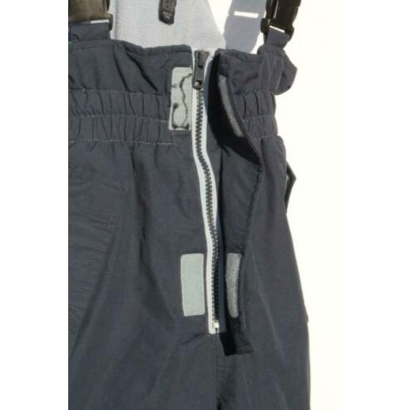 Blauwe skibroek met bretels.Mt 134.Merk H&M