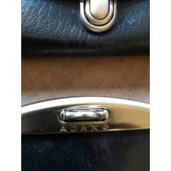 Adax leren tas + gratis leren portemonnee