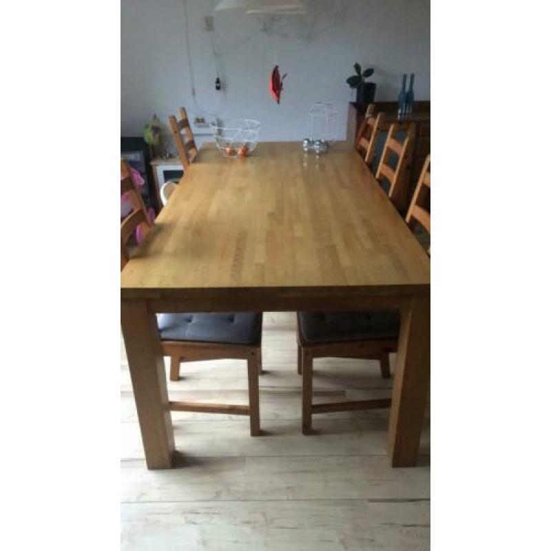 Grenen eettafel