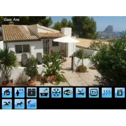 Calpe: vakantiehuis Casa Ana met fenomenaal open zeezicht