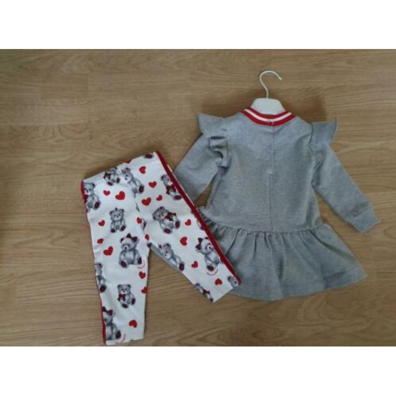 Monnalisa jurk en legging, 9 maand 74.