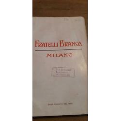 Fratelli Branca Milaan distileerderij gids chromo 1912