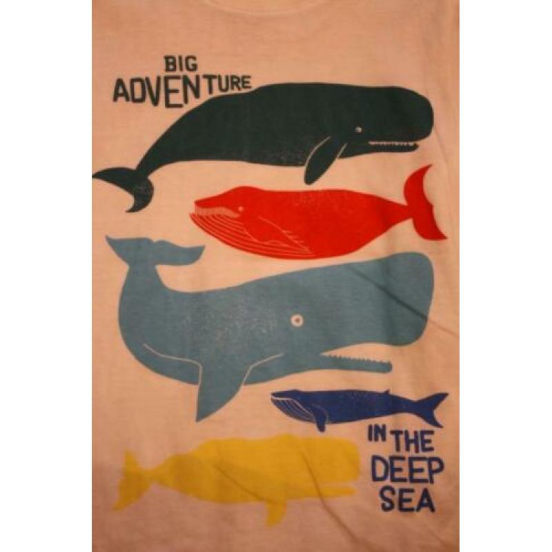 Jongens Korte Mouwen T-Shirt Maat 128 (in the deep sea) C&A