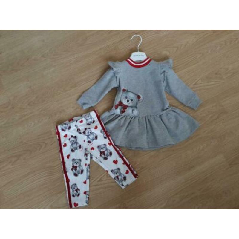 Monnalisa jurk en legging, 9 maand 74.