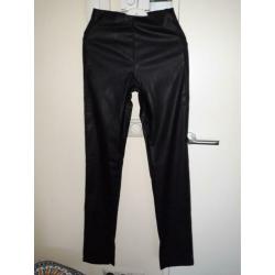 Zwart nep leren SUPERTRASH broek Maat 34 NIEUW
