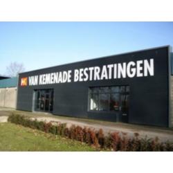 Nieuwe betontegels 20x20x6cm antraciet speciale partij