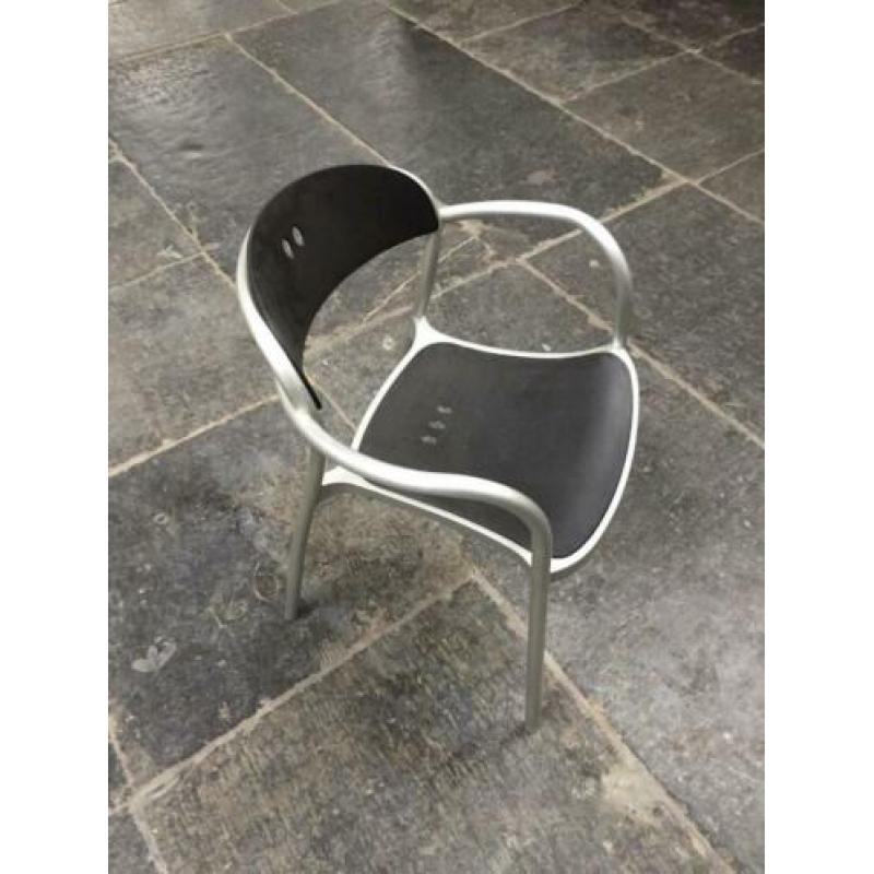 zes stapelbare tafel stoelen - buiten tuin binnen bureau