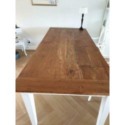 Teak eettafel 220x95