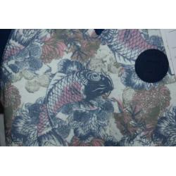 Nieuw sweater, WE, vissen, maat 110-116, jongen