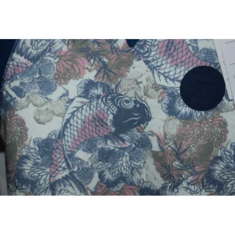 Nieuw sweater, WE, vissen, maat 110-116, jongen
