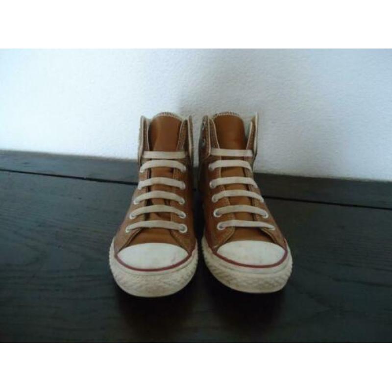14. Converse all star leer leren gympen, schoenen maat 37