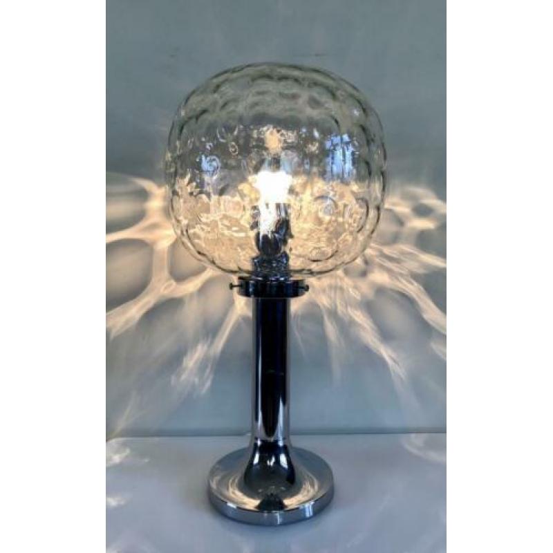 Grote Hand-geblazen tafel lamp, 1960’s