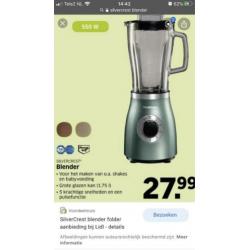 Gezocht; Silvercrest blender