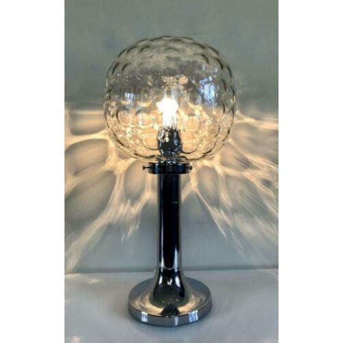Grote Hand-geblazen tafel lamp, 1960’s