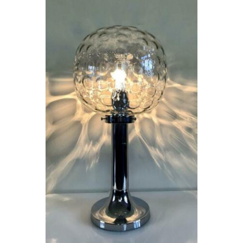 Grote Hand-geblazen tafel lamp, 1960’s