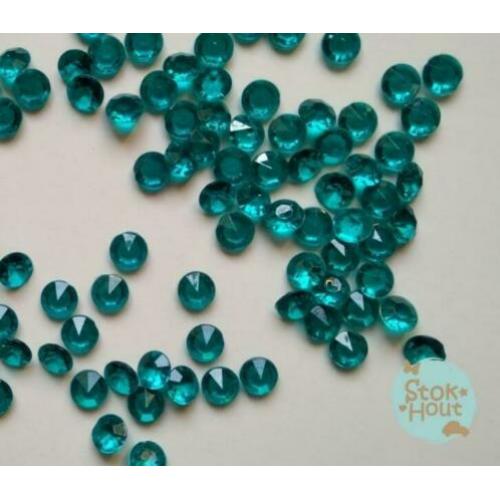 Nep diamanten, 100st, turquoise | Stokhout 57