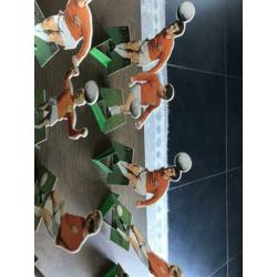 Crespa chips voetbalpoppetjes karton oud