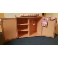 Houten poppen meubel speelset