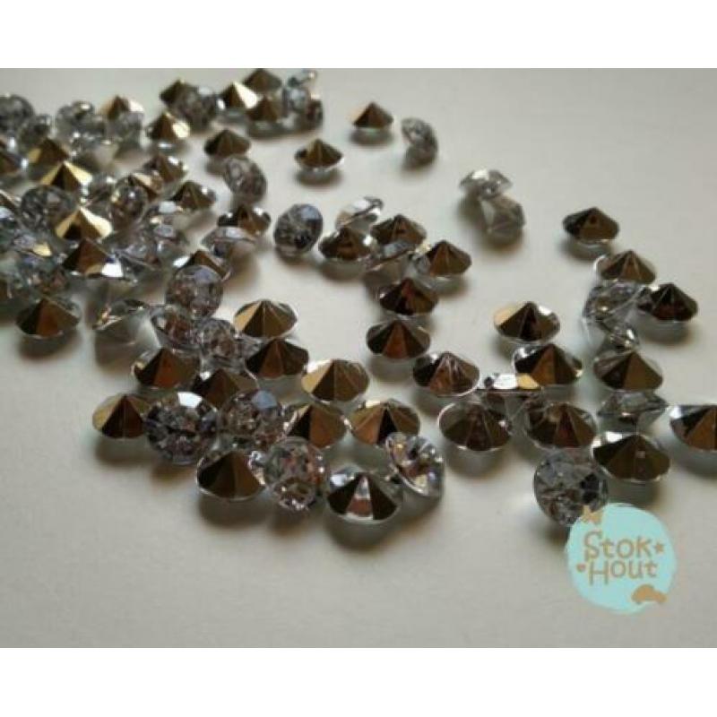 Nep diamanten, 100st, turquoise | Stokhout 57