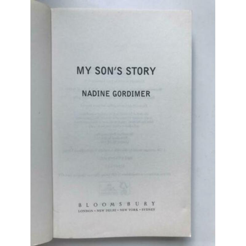 Nadine Gordimer - My son's story