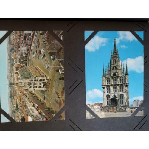 3 boeken met ansichtkaarten