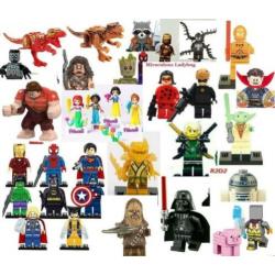 MARVEL DC Superhelden figuren poppetjes lego stickers....