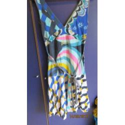 blauw Desigual jurk maat S zelden gedragen