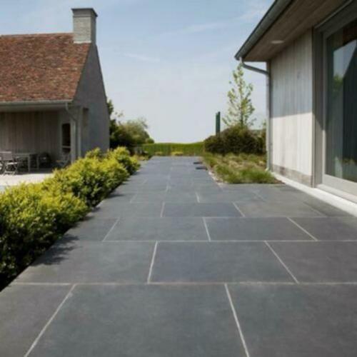 Mustang leisteen terrastegels 100x100x3 cm strak gezaagd