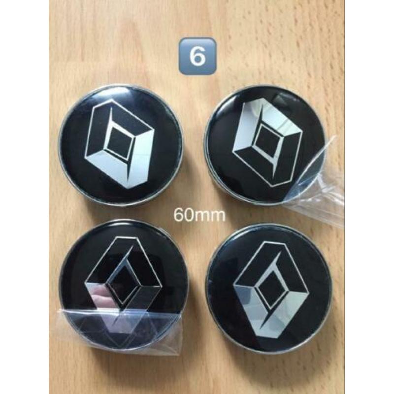 Naafdoppen Renault naafkappen 60 mm 57 mm