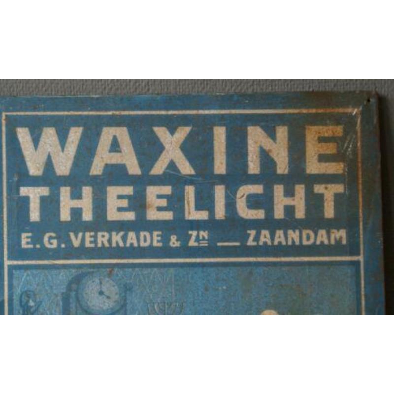 Gave oude metalen Verkade plaat