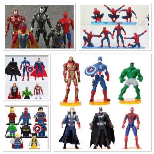 MARVEL DC Superhelden figuren poppetjes lego stickers....