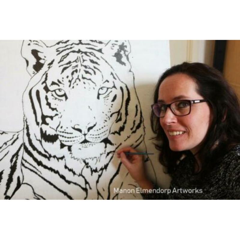 100% Handgemaakt Beeldje "Big Beautiful Fish" Kunst Nieuw