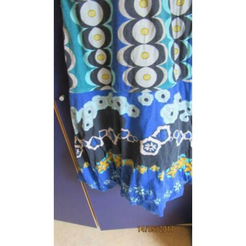 blauw Desigual jurk maat S zelden gedragen