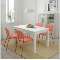 Laneberg uitschuif tafel IKEA wit