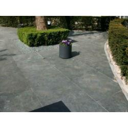 Mustang leisteen terrastegels 100x100x3 cm strak gezaagd