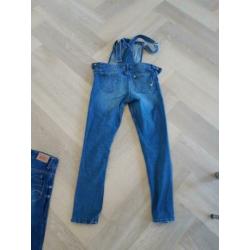H&m spijker jeans tuinbroek salopet 164 nog veel meer