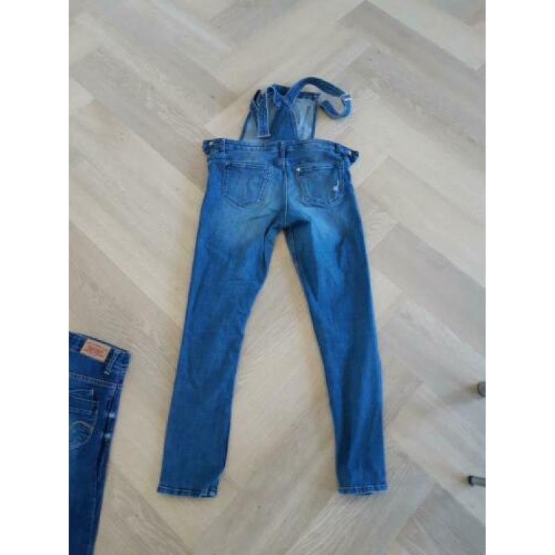 H&m spijker jeans tuinbroek salopet 164 nog veel meer