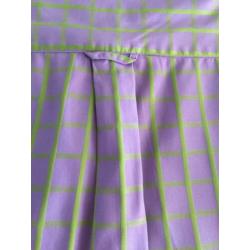 Mooi lila overhemd met fris groene ruit. maat xl