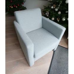 Hippe moderne Fauteuil Stoel Grijs Groen nieuw staat